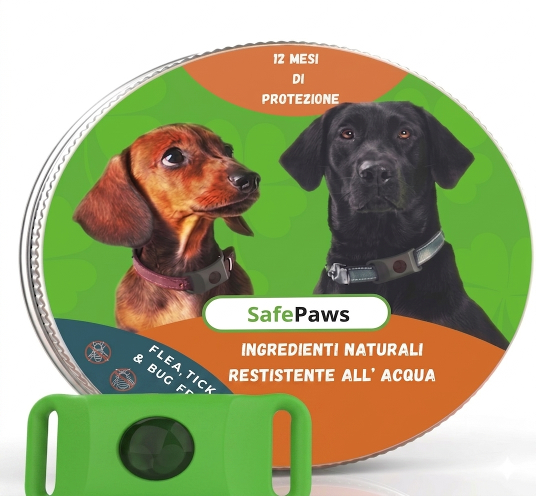 SafePaws - anti zecche  naturale per cani e gatti